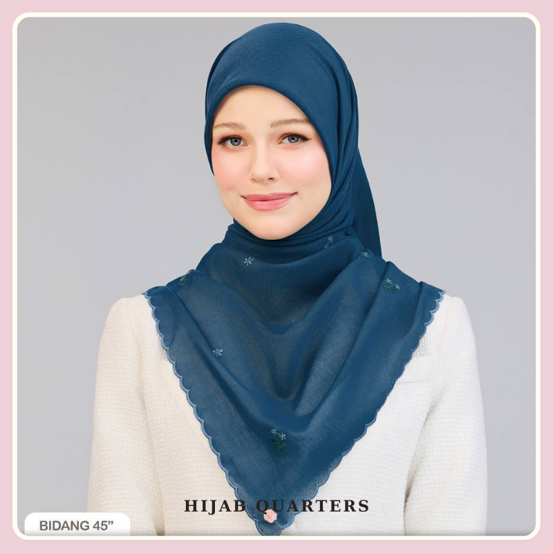 Sulam Embun Collection (Dark Teal Blue)